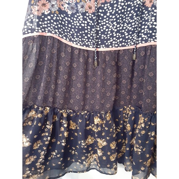 xhilaration Full Bloom Collection Navy Pull Over Dress NWT Size Medium - Picture 7 of 7